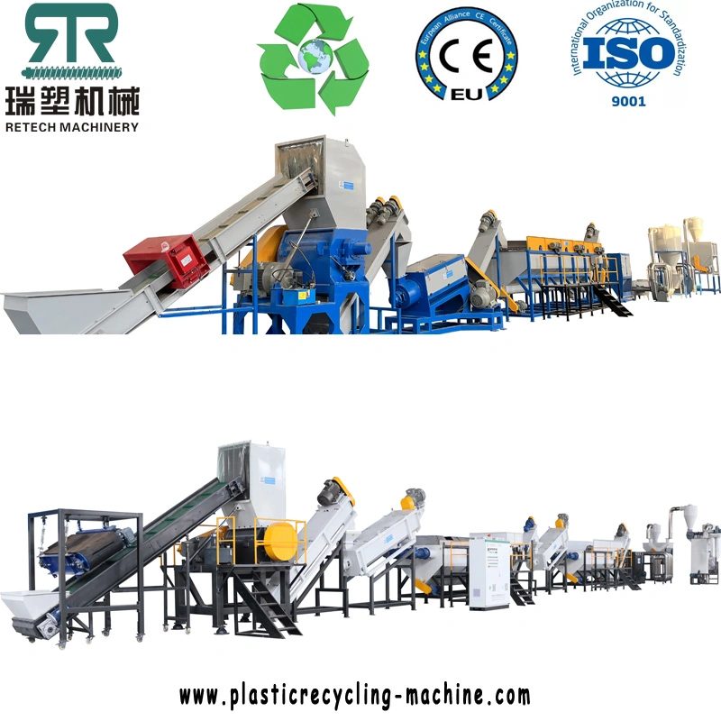 Plastic PE/PP/LDPE/LLDPE/BOPP/HDPE/Pet/Bottle/Laminated/Film/Woven Bag/Non Woven/Foil/Crushing Facility/Washing Plant/Dryer Squeezing Machine/Recycling Line